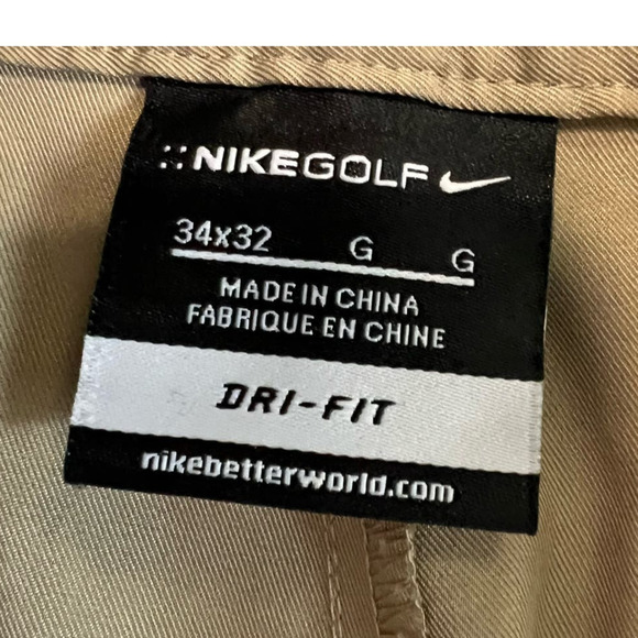 Men's Nike Golf Dri-Fit Chinos, Regular Fit, size 34x32 - Picture 6 of 8